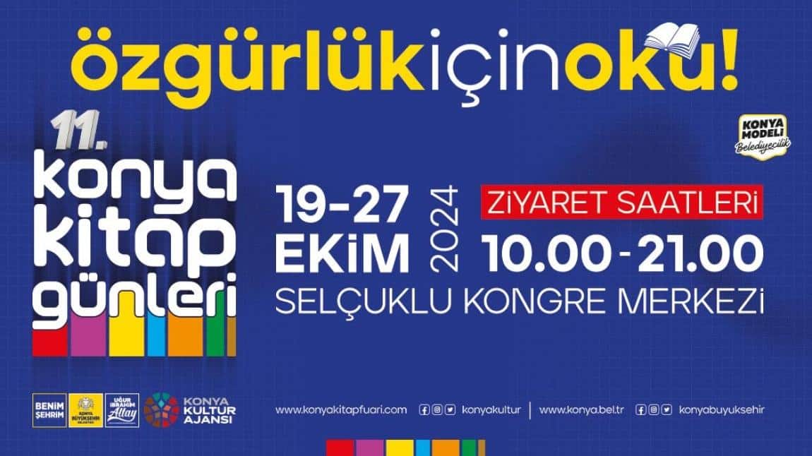 11.KONYA KİTAP GÜNLERİ ETKİNLİĞİMİZ